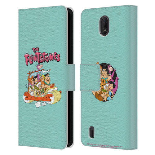 The Flintstones Graphics Family Leather Book Wallet Case Cover For Nokia C01 Plus/C1 2nd Edition