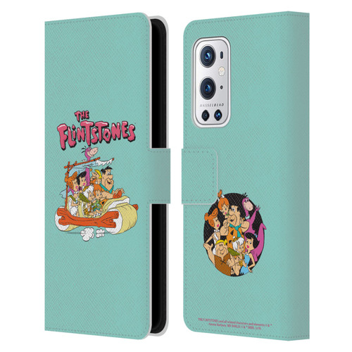 The Flintstones Graphics Family Leather Book Wallet Case Cover For OnePlus 9 Pro