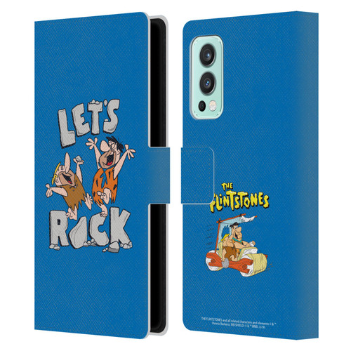 The Flintstones Graphics Fred And Barney Leather Book Wallet Case Cover For OnePlus Nord 2 5G