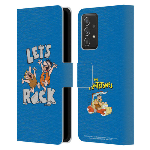 The Flintstones Graphics Fred And Barney Leather Book Wallet Case Cover For Samsung Galaxy A53 5G (2022)