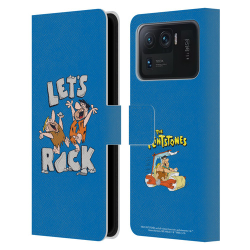 The Flintstones Graphics Fred And Barney Leather Book Wallet Case Cover For Xiaomi Mi 11 Ultra