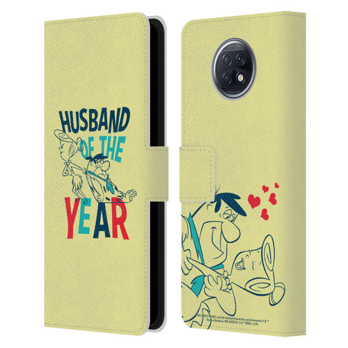 The Flintstones Graphics Husband Of The Year Leather Book Wallet Case Cover For Xiaomi Redmi Note 9T 5G