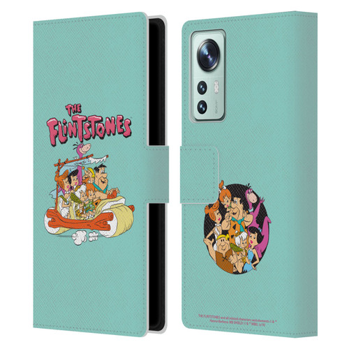 The Flintstones Graphics Family Leather Book Wallet Case Cover For Xiaomi 12