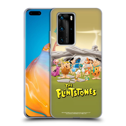 The Flintstones Characters Stone House Soft Gel Case for Huawei P40 Pro / P40 Pro Plus 5G