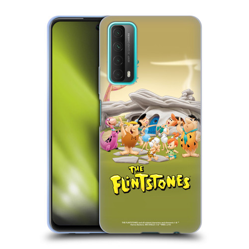 The Flintstones Characters Stone House Soft Gel Case for Huawei P Smart (2021)