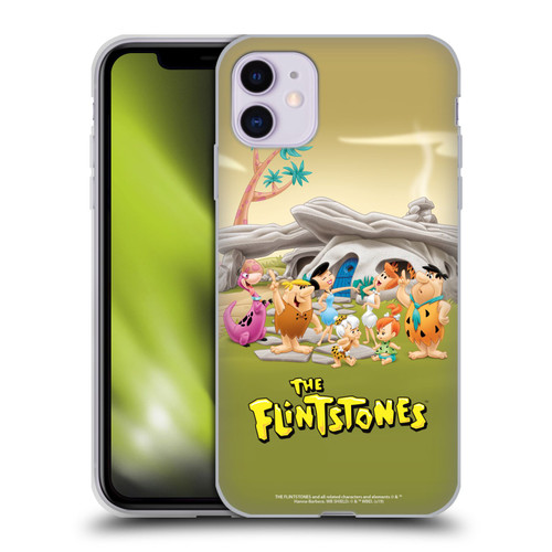 The Flintstones Characters Stone House Soft Gel Case for Apple iPhone 11