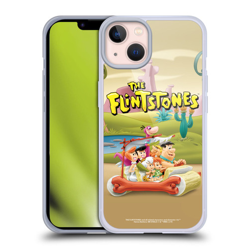 The Flintstones Characters Stone Car Soft Gel Case for Apple iPhone 13