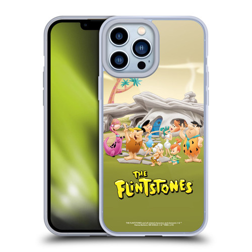 The Flintstones Characters Stone House Soft Gel Case for Apple iPhone 13 Pro Max