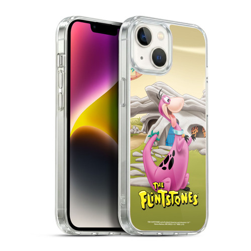 The Flintstones Characters Dino Soft Gel Case for Apple iPhone 14