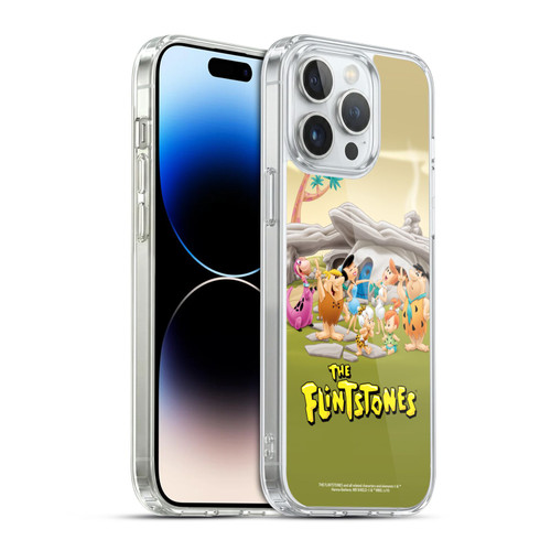 The Flintstones Characters Stone House Soft Gel Case for Apple iPhone 14 Pro Max & MagSafe