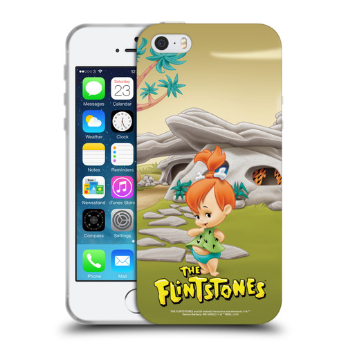 The Flintstones Characters Pebbles Flintstones Soft Gel Case for Apple iPhone 5 / 5s / iPhone SE 2016