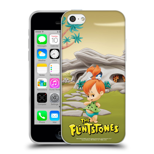 The Flintstones Characters Pebbles Flintstones Soft Gel Case for Apple iPhone 5c