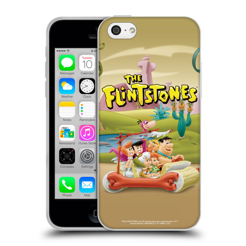 The Flintstones Characters Stone Car Soft Gel Case for Apple iPhone 5c