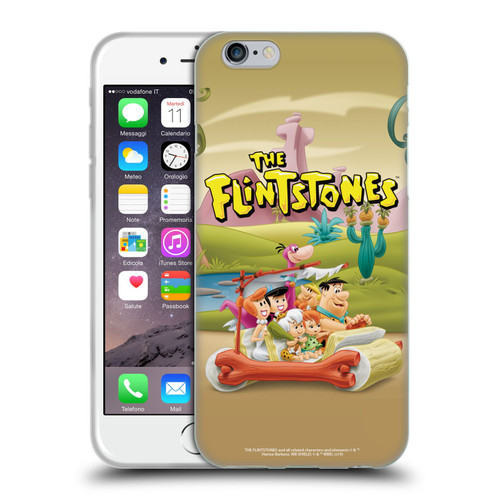 The Flintstones Characters Stone Car Soft Gel Case for Apple iPhone 6 / iPhone 6s