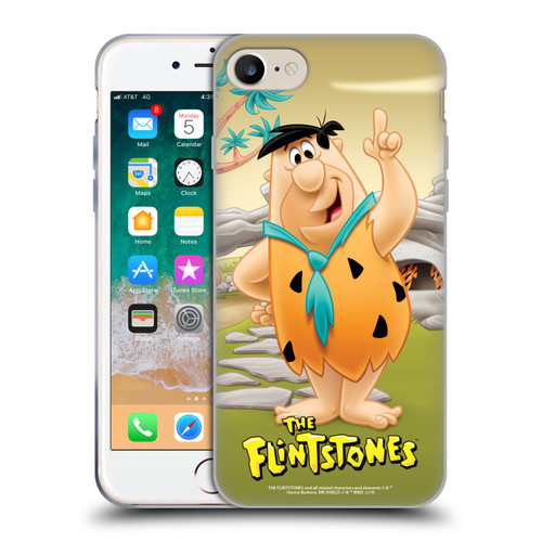 The Flintstones Characters Fred Flintstones Soft Gel Case for Apple iPhone 7 / 8 / SE 2020 & 2022