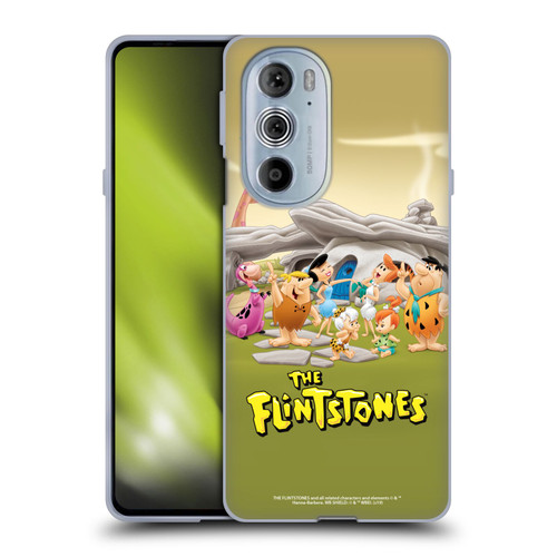 The Flintstones Characters Stone House Soft Gel Case for Motorola Edge X30