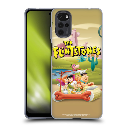 The Flintstones Characters Stone Car Soft Gel Case for Motorola Moto G22