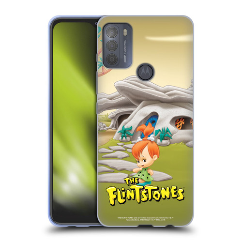 The Flintstones Characters Pebbles Flintstones Soft Gel Case for Motorola Moto G50
