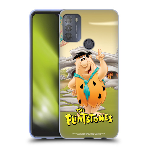 The Flintstones Characters Fred Flintstones Soft Gel Case for Motorola Moto G50