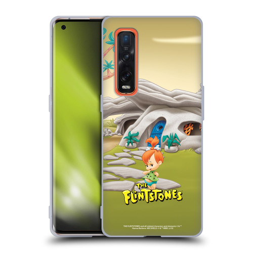 The Flintstones Characters Pebbles Flintstones Soft Gel Case for OPPO Find X2 Pro 5G