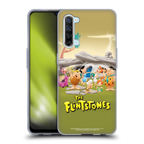The Flintstones Characters Stone House Soft Gel Case for OPPO Find X2 Lite 5G