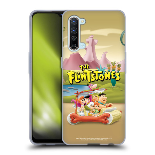 The Flintstones Characters Stone Car Soft Gel Case for OPPO Find X2 Lite 5G