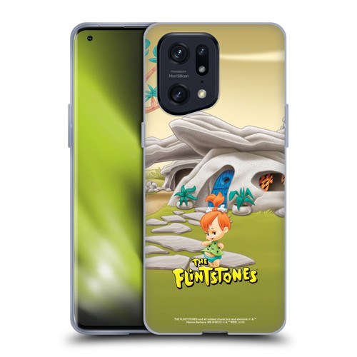 The Flintstones Characters Pebbles Flintstones Soft Gel Case for OPPO Find X5 Pro