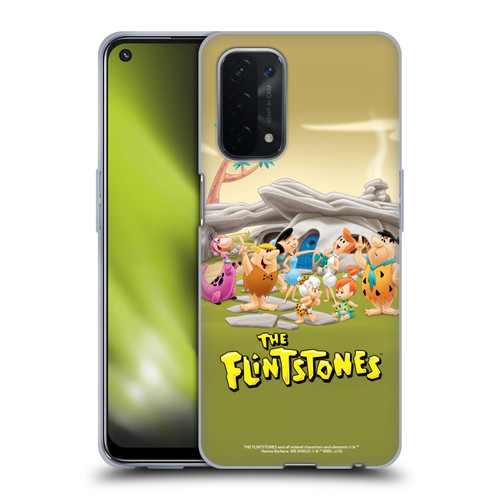 The Flintstones Characters Stone House Soft Gel Case for OPPO A54 5G
