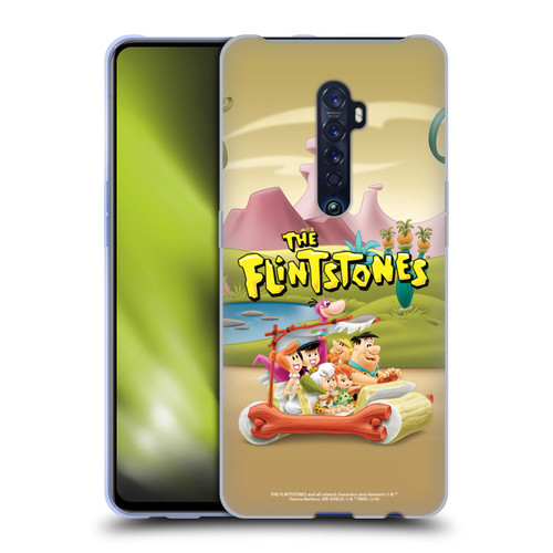 The Flintstones Characters Stone Car Soft Gel Case for OPPO Reno 2