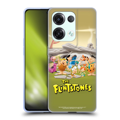 The Flintstones Characters Stone House Soft Gel Case for OPPO Reno8 Pro