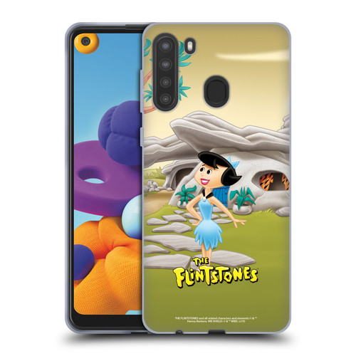 The Flintstones Characters Betty Rubble Soft Gel Case for Samsung Galaxy A21 (2020)