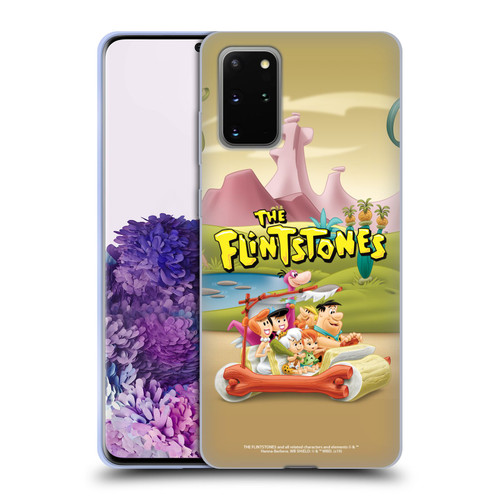 The Flintstones Characters Stone Car Soft Gel Case for Samsung Galaxy S20+ / S20+ 5G