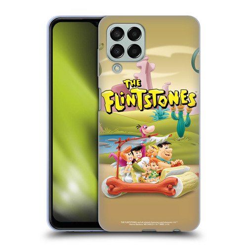 The Flintstones Characters Stone Car Soft Gel Case for Samsung Galaxy M33 (2022)