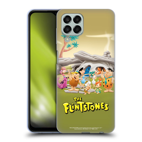 The Flintstones Characters Stone House Soft Gel Case for Samsung Galaxy M33 (2022)