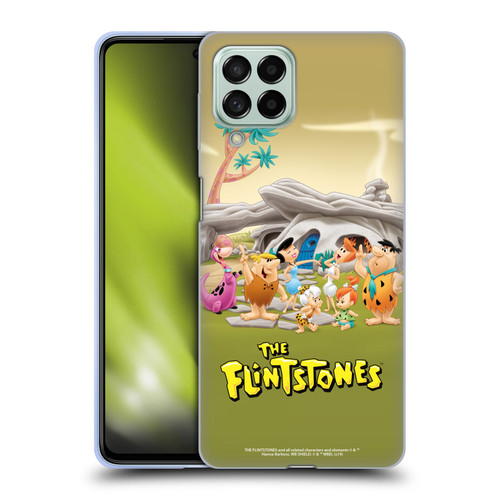 The Flintstones Characters Stone House Soft Gel Case for Samsung Galaxy M53 (2022)