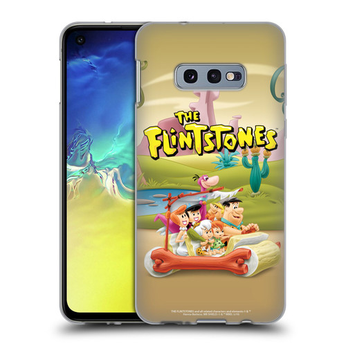 The Flintstones Characters Stone Car Soft Gel Case for Samsung Galaxy S10e