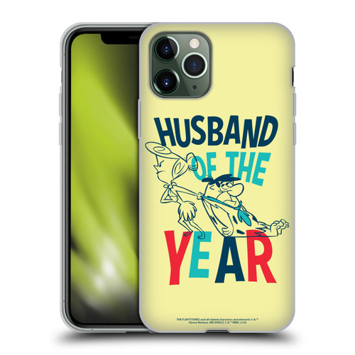 The Flintstones Graphics Husband Of The Year Soft Gel Case for Apple iPhone 11 Pro