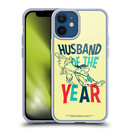 The Flintstones Graphics Husband Of The Year Soft Gel Case for Apple iPhone 12 Mini