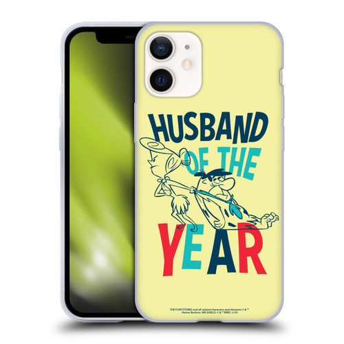 The Flintstones Graphics Husband Of The Year Soft Gel Case for Apple iPhone 12 Mini