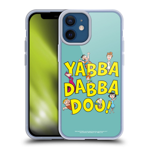 The Flintstones Graphics Yabba-Dabba-Doo Soft Gel Case for Apple iPhone 12 Mini