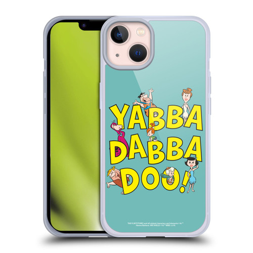The Flintstones Graphics Yabba-Dabba-Doo Soft Gel Case for Apple iPhone 13
