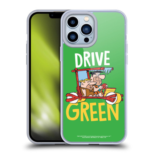 The Flintstones Graphics Drive Green Soft Gel Case for Apple iPhone 13 Pro Max