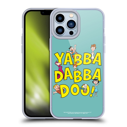 The Flintstones Graphics Yabba-Dabba-Doo Soft Gel Case for Apple iPhone 13 Pro Max