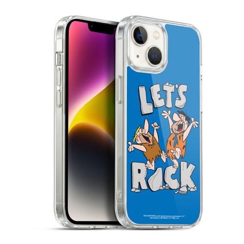 The Flintstones Graphics Fred And Barney Soft Gel Case for Apple iPhone 14