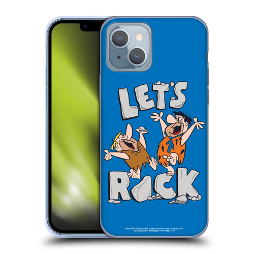 The Flintstones Graphics Fred And Barney Soft Gel Case for Apple iPhone 14