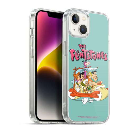The Flintstones Graphics Family Soft Gel Case for Apple iPhone 14 Plus & MagSafe