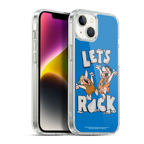 The Flintstones Graphics Fred And Barney Soft Gel Case for Apple iPhone 14 Plus & MagSafe