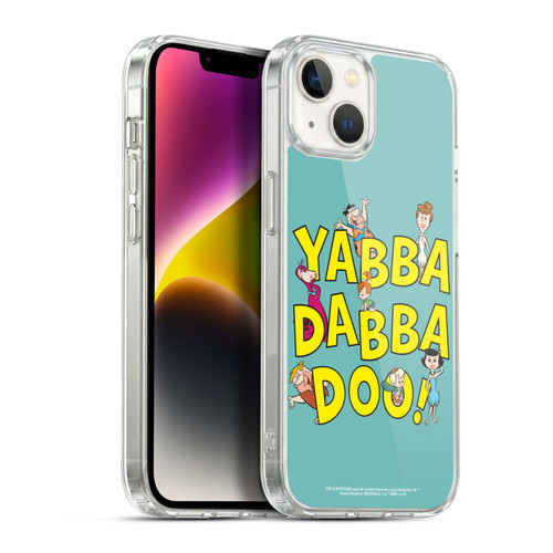 The Flintstones Graphics Yabba-Dabba-Doo Soft Gel Case for Apple iPhone 14 Plus & MagSafe