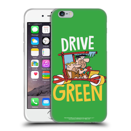 The Flintstones Graphics Drive Green Soft Gel Case for Apple iPhone 6 / iPhone 6s