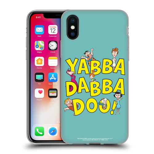 The Flintstones Graphics Yabba-Dabba-Doo Soft Gel Case for Apple iPhone X / iPhone XS